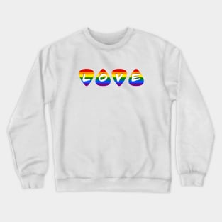 Love Pride Flag Guitar Picks Crewneck Sweatshirt